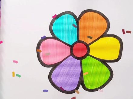 #儿童绘画 #简笔画 #简笔画教程 #零基础学画画 #儿童简笔画 儿童简笔画教程花朵