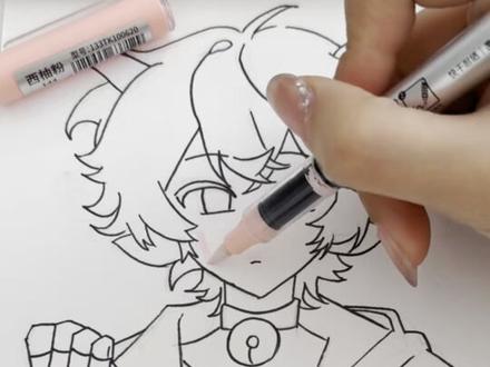 觉得喜子哥帅的跟我一起!111111 #喜羊羊 #喜羊羊拟人 #喜羊羊与灰太狼 #丙烯马克笔绘画