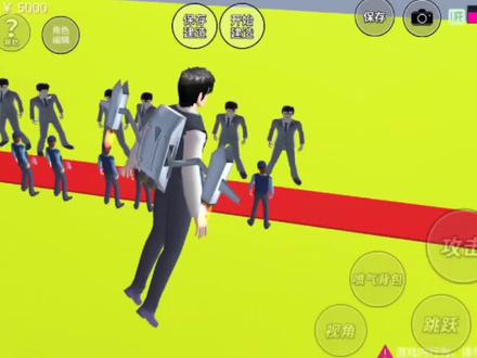 樱花校园模拟器:10个警察和10个税务局长,猜猜谁能获胜? #樱校