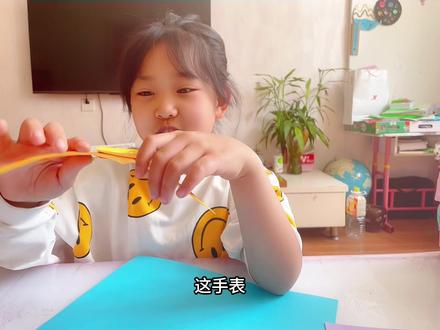 记不住作业的大宝,赶紧做一个笔记本腕表吧,随时记随时看#折纸 #儿童手工 #儿童创意手工 #亲子手工折纸 #笔记本