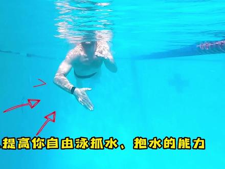狗刨式:提高自由泳抓水、抱水能力#游泳 #自由泳