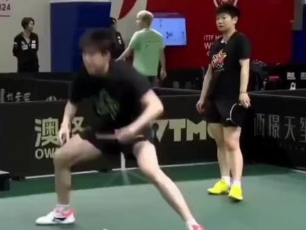 #我的乒乓球名场面 #乒乓球名场面分享去年 成都混团练球时刻#混双天选 #5114莎头 #王楚钦孙颖莎