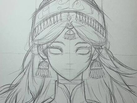 粉丝说想看我画一期巫铃儿起稿绘画教程。 #手绘教程 #绘画 #超自然行动组 #超自然行动组巫铃儿 #同学一起超自然吗 @抖音小助手