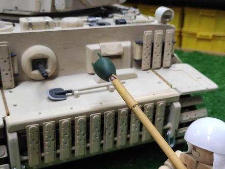 自造二战太平洋反坦克刺雷模型,菊刺郎的亡败棒#战争 #模型 #战地5 #军事科普 #历史 #反坦克