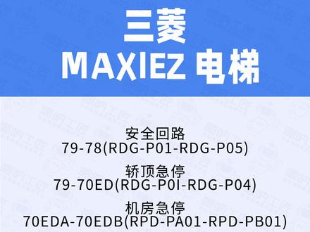 三菱MAXIEZ电梯#电梯资料 #三菱电梯#干货 #知识分享