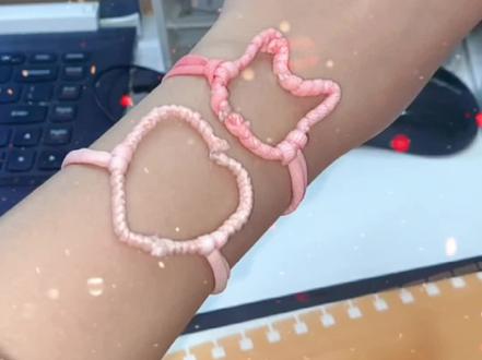 #口罩绳子做手绳 #创意手工编绳 #手工教程 @抖音小助手 @DOU+小助手