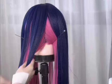 这是一条手扎双高马尾的教程#假发教程 #教程