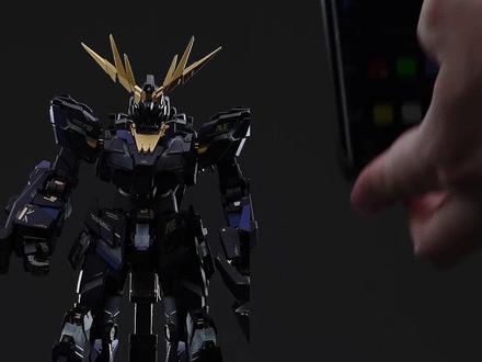 MGEX二号机,透明骨架和RGB灯组果然是绝配!#高达模型 #机甲 #独角兽 #TS思维奇点