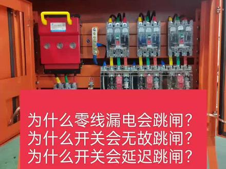 为什么零线漏电会跳闸?
为什么开关会无故跳闸?
为什么开关会延迟跳闸?#知识分享 #电工知识 #电工 #安全用电 #水电工