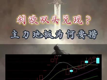 利欧双头兑现? 主力地板为何要捞? #干货 #交易 #交易人生