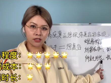 #摩羯座 摩羯座真正想复合的表现,做好笔记,上课。