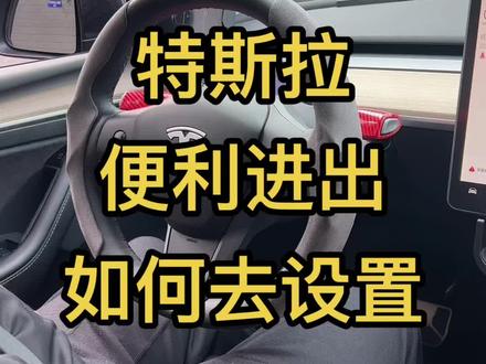 #特斯拉 便利进出如何去设置?让我们上下车时更有仪式感!#特斯拉modely #特斯拉model3 #特斯拉使用小技巧 #特斯拉便利进出