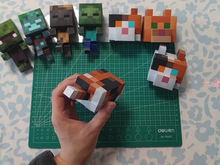 我的世界坐姿小猫咪纸模教程来啦~磁力可动
#一张纸模型 #我的世界猫咪纸模教程 #我的世界幼年生物 #我的世界三花猫