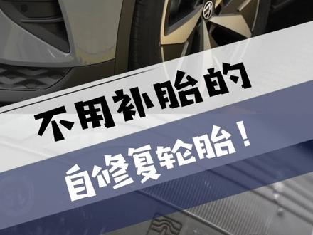 有了这个轮胎就再也不怕扎胎了!#汽车人共创计划 #自修复轮胎