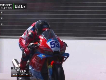 厉害了张雪 第一次参加WSBK就获得排位赛第三的成绩 明天正赛加油#宇智波老九#张雪820rr#wsbk#张雪机车#摩托车比赛