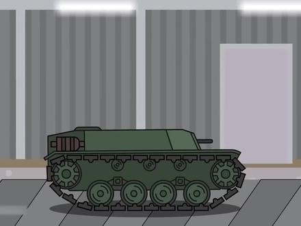 坦克动画,R国坦克入侵M国,M国坦克输死抵抗,机械恐龙被修复