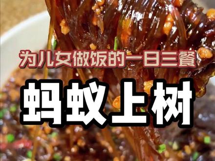 经典老菜蚂蚁上树,口感劲道 下饭好吃!#肉末粉丝