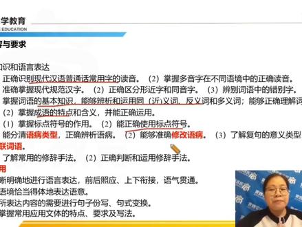 单招语文小课堂-考试内容要求 #单招#河北单招#知识点总结#热点助手#猫咪