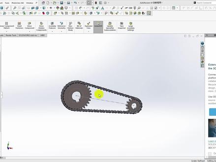 #solidworks机械动画教学—齿轮与链条动画