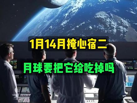1月14月掩心宿二月球要把它给吃掉吗 #天文 #月球 #宇宙星图