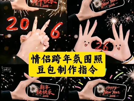 今年我一定要拍出跨年氛围感大片 今年跨年就这样拍吧!烟花落,新年至,2026你好呀 跨年拍照豆包ai指令 新年拍照氛围感ai生成 2026跨年拍照ai生成 跨年拍照情侣 跨年预制照 新年预制照#豆包ai #豆包P图已经nextlevel了 #情侣拍照姿势#跨年情侣拍照#不露脸拍照
