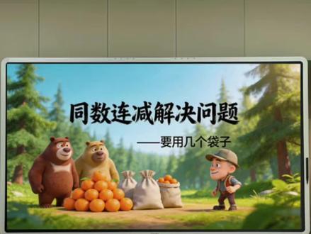 新一下 同数连减解决问题~要用几个袋子?
熊大熊二主题,也太有趣了吧
希沃课件、教学设计(有老师说的话)、学习单、板书
#一年级数学#一年级下册数学#同数连减解决问题