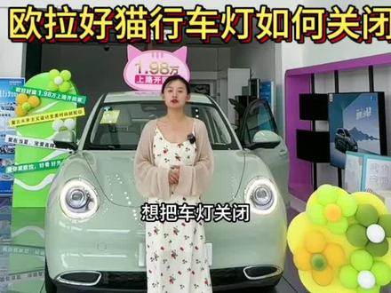 今天教大家如何使用我们欧拉好猫的行车灯,如果有用请点赞关注吧!#欧拉美好一夏