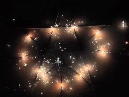 仅需8根仙女棒,开启新年的浪漫与惊喜! #趣味测试 #仙女棒烟花 #手工diy #玩出新花样