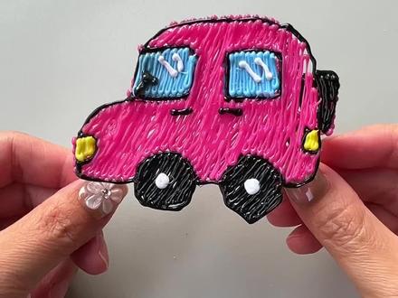 用3D打印笔打印立体小汽车#益智玩具 #3d打印笔 #3d打印玩具 #3d打印作品 #动手动脑