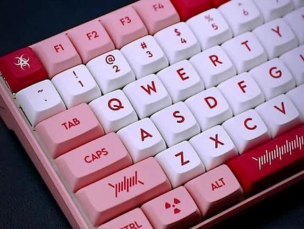 #dagk 战地核武粉色套件#机械键盘 #游戏外设 #键盘 @DOU+小助手 #上热门