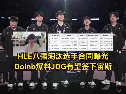 宙斯要来LPL?HLE淘汰选手合同曝光,Doinb爆料京东有望签下宙斯 #天猫双11降温服饰低至5折 #天猫双11才是真优惠 #虎扑评分淘汰赛HLE对战GEN #英雄联盟S15 #上抖音聊S15