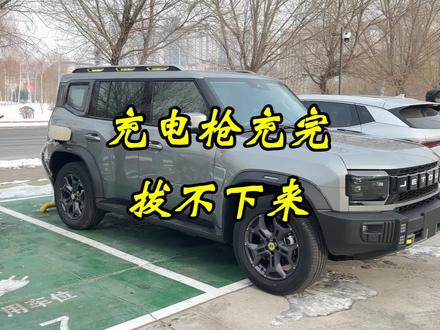 今天碰到一位新提车第二天的大哥,充完电充电枪拔不下来了!你们有没有碰到过这种情况?#山海T2 #哈弗猛龙 #充电桩 #汽车小知识 #dou是好车