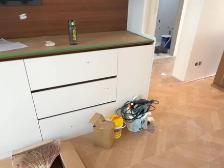 怕餐边柜太深,可以加一个异形见光板#餐边柜 #餐边柜设计 #装修 #装修设计 #刘刘和小曼的家🏠