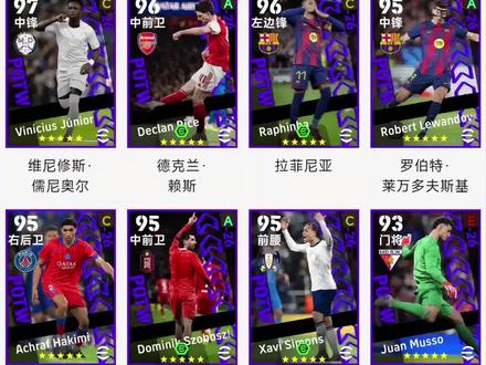精选引援第二弹#实况足球手游 #易球成名计划