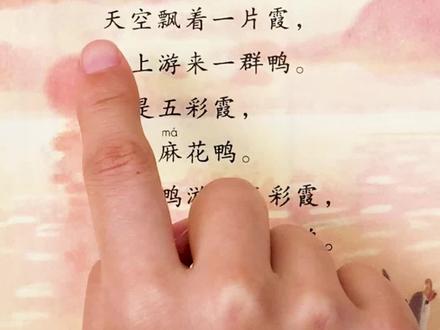 二年级语文顺口溜朗读《分不清是鸭还是霞》#语文 #朗读
