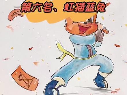 虹猫蓝兔系列动漫人物来啦,青春记忆中的侠义精神!是你的童年时刻吗!#创意美术 #少儿美术 #画画 #虹猫蓝兔 #动漫 #90后回忆 #抖音小助手