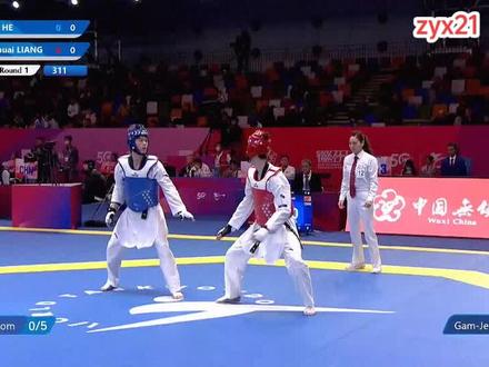 2023大满贯海选赛|男子68KG|梁育帅vs何德力#跆拳道 #跆拳道大满贯 #竞技跆拳道 #何德力 #梁育帅