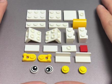 如何拼一只鸡? #乐高 #乐高moc #乐高积木 #积木 #抽象