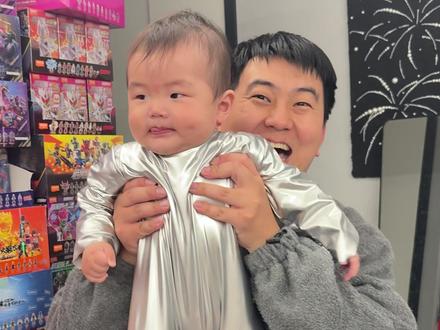 给6个月的小帅做奥特曼皮套 #迪迦奥特曼 #奥特曼皮套 #长不大的刘大帅