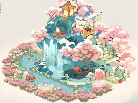 造景搭建|水云静栖如何搭配? #桃源深处有人家 #桃源深处有喜事 #桃源下雪了 #桃源奇迹暖暖联动 #桃源暖暖联动