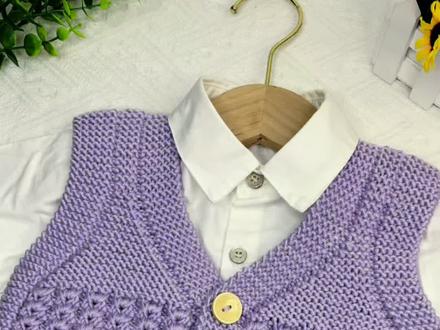 水草花马甲教程三#马甲背心的编织方法