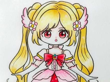 跟我一分钟学会画小花仙夏安安