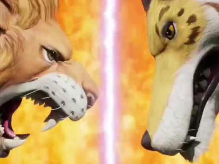 狮子对战安氏兽