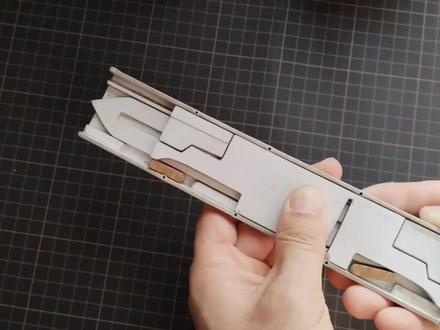 袖剑弹簧刀原理#玩具 #机械 #DIY#自制