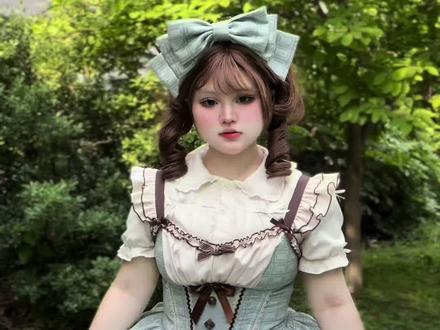 薄巧芙芙真的好显瘦 #lo #lolita洋装 #160斤
