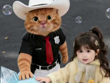 果冻大作战 果冻大作战#ai短片制作 #创作者中心 #橘猫#黑猫警长#警察抓小偷动画