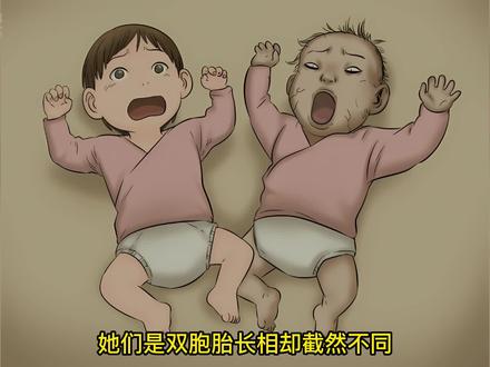 本来命运相同的双胞胎，却过着截然不同的生活。 #漫画解说 #怪奇笔记 #有声漫画
