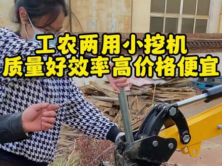 工农两用小挖机,质量好效率高价格便宜。#小型挖掘机 #省时省力效率高 #现代农业机械