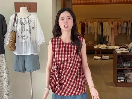 米鹿夏日小衫!选款拿货vlog来咯 #新意法 #四季青 #麻料系列 #小衫 #夏款穿搭分享
