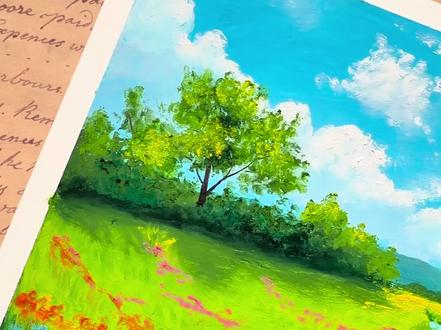 油画棒绘画 | 视频教程
云朵在天上飘,小溪在地上流,春天的风景,真的太治愈啦!
油画棒:丹可林
#跟着抖音学画画#青年创作者成长计划 #零基础学画画 #风景画教程 #用画笔留住春天